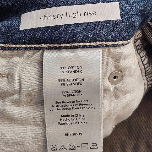 STS Blue Jean Womens 29 Blue Christy Tapered Crop High Rise Distressed EC3118JA1 - Picture 15 of 16